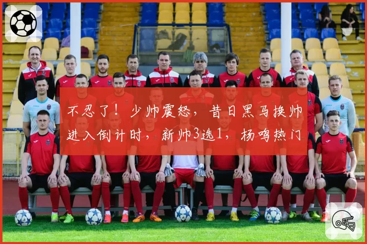 不忍了!少帅震怒,昔日黑马换帅进入倒计时,新帅3选1,杨鸣热门